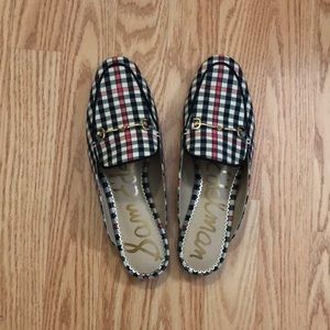 Sam Edelman plaid mules